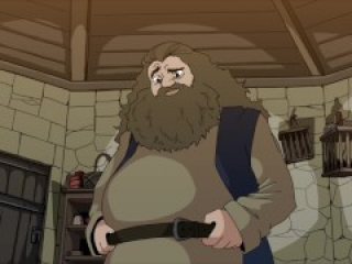 Fat man destroys teen pussy (Hagrid and Hermione)